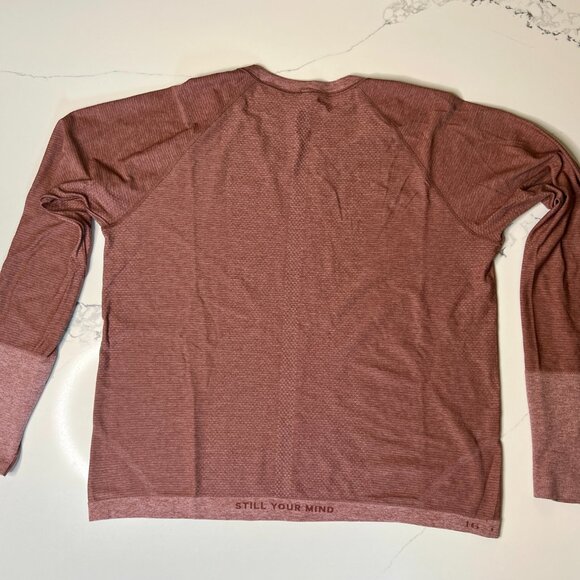 Lululemon  Swiftly Tech Long Sleeve Shirt 2.0 *Race Length Spiced Chai/Pink Rose - Picture 12 of 15